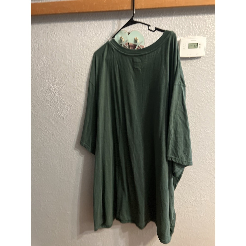 King‎ Size Green T Shirt Size 9 XL Tall Pocket Mens